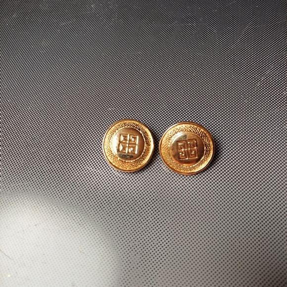 Givenchy coulture earrings signed glam gold clip - Picture 5 of 6